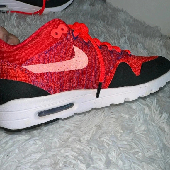 Nike Womens Air Max 1 Ultra Flyknit Running Trainers 859517 600 Sneakers Shoes - Picture 7 of 14